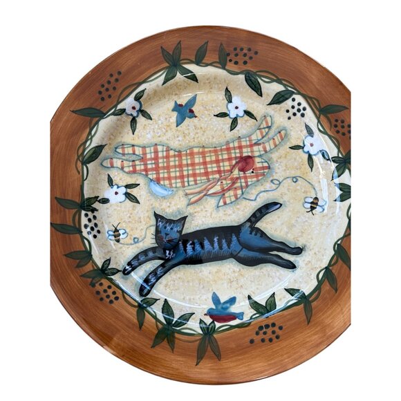 3 x Earthenware Plates Lang Bright and Beautiful Susan Winget 2001 - Picture 1 of 8
